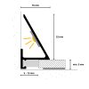 PROFIL ZAVRŠNI SLED16X5 ALU GOLD EV3